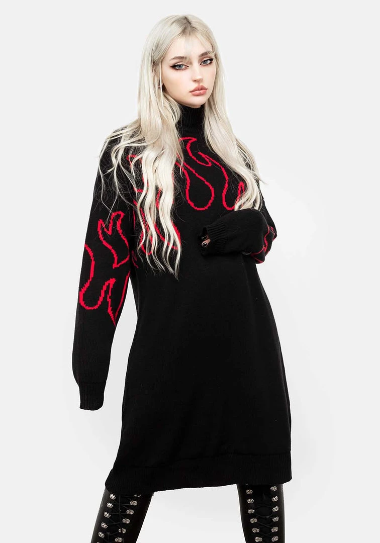 WEI1 Clothing Blaze Oversized Jumper Dress 8 WEI1 Clothing Blaze Oversized Jumper Dress