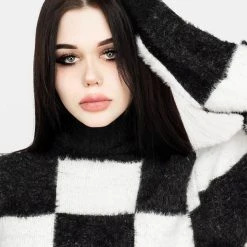 WEI1 Two-Tone Checkerboard Jumper 14 WEI1 Two-Tone Checkerboard Jumper