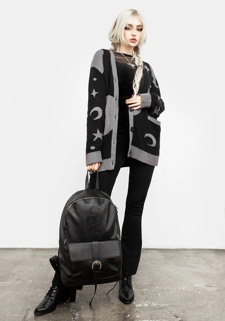 CES1 Accessories Ophidia Debossed Backpack 5 CES1 Accessories Ophidia Debossed Backpack