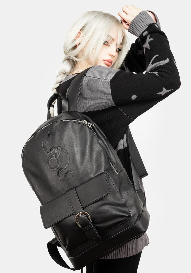 CES1 Accessories Ophidia Debossed Backpack 4 CES1 Accessories Ophidia Debossed Backpack