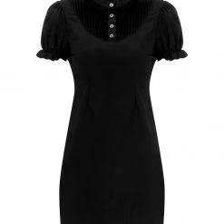 CHI1 Clothing SECRETS PINTUCK PANELLED MINI DRESS 19 CHI1 Clothing SECRETS PINTUCK PANELLED MINI DRESS