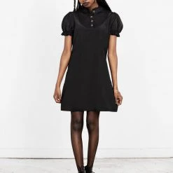 CHI1 Clothing SECRETS PINTUCK PANELLED MINI DRESS