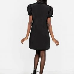 CHI1 Clothing SECRETS PINTUCK PANELLED MINI DRESS 17 CHI1 Clothing SECRETS PINTUCK PANELLED MINI DRESS