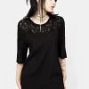 DDS1 Libertina Lace Panel Tee 1 DDS1 Libertina Lace Panel Tee