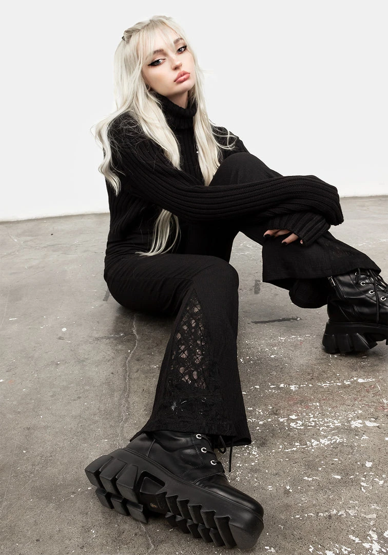 DDS1 Libertina Lace Panel Flares Clothing 5 DDS1 Libertina Lace Panel Flares Clothing