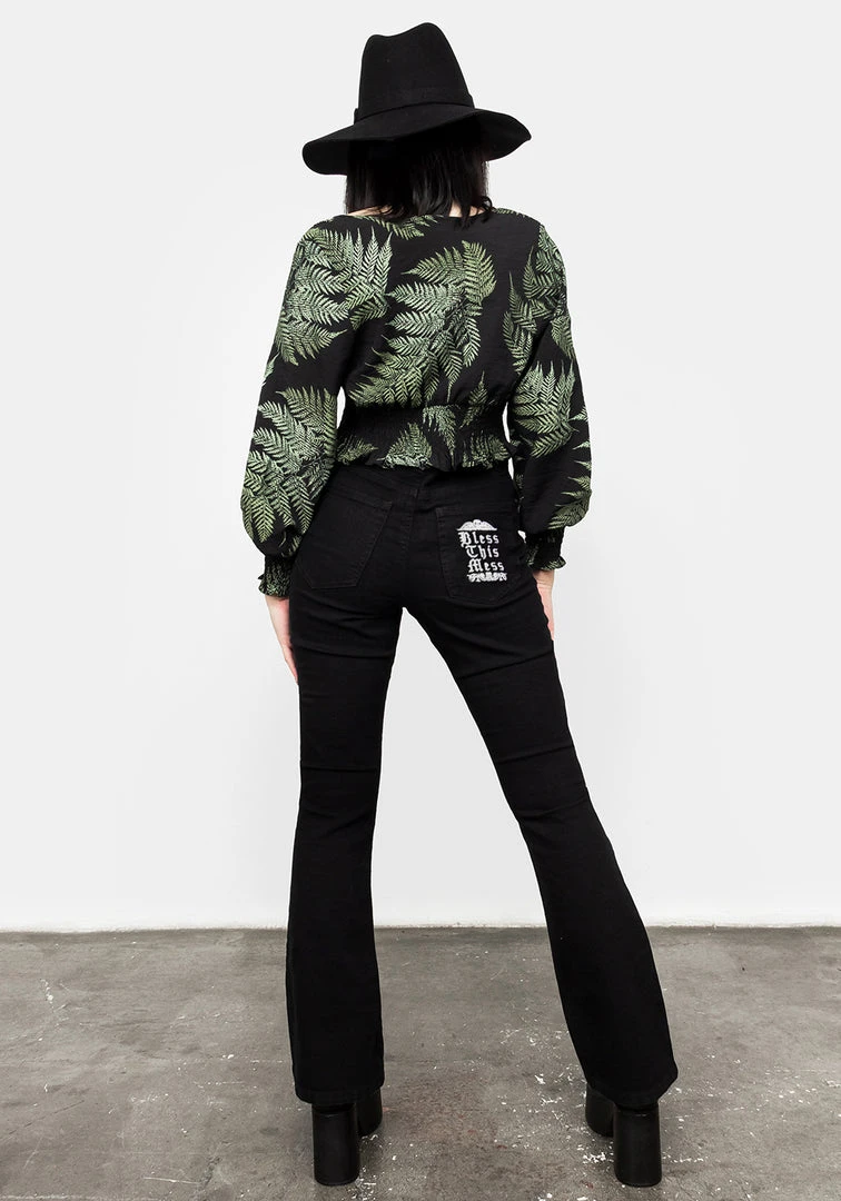 DEN1 Clothing Bless This Mess Denim Flares 5 DEN1 Clothing Bless This Mess Denim Flares