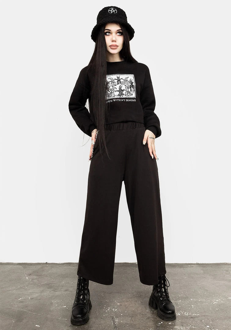 DMT1 Demons Crop Sweat Top 4 DMT1 Demons Crop Sweat Top