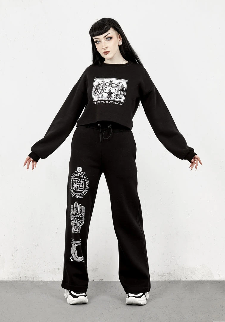 DMT1 Clothing Moonmantra Wide Leg Joggers 3 DMT1 Clothing Moonmantra Wide Leg Joggers