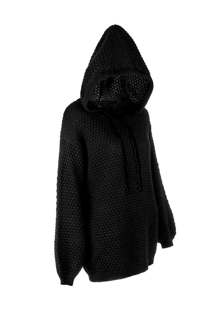 HIG1 Druid Knit Oversized Hoody Clothing 10 HIG1 Druid Knit Oversized Hoody Clothing