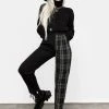 LVT1 Checkmate High Waist Tapered Trousers