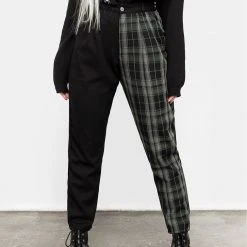 LVT1 Checkmate High Waist Tapered Trousers