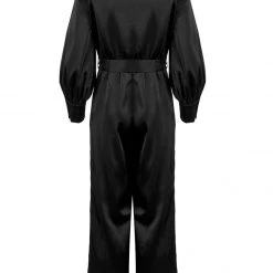 LVT1 Obsession Pintuck Ruffle Jumpsuit Clothing