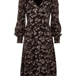 LVT1 Poisonous Plant Puff Sleeve Midi Dress 18 LVT1 Poisonous Plant Puff Sleeve Midi Dress