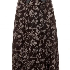 LVT1 POISONOUS PLANT SPLIT MIDI SKIRT