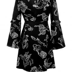 LVT1 Clothing Zodiac Flare Sleeve Mini Dress