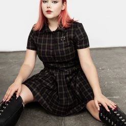 MET1 Clothing Jinx Check Co Ord Top