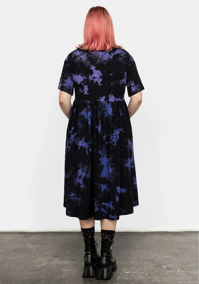 MET1 Clothing Purple Rain Midi Skater Dress 5 MET1 Clothing Purple Rain Midi Skater Dress