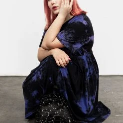 MET1 Clothing Purple Rain Midi Skater Dress 14 MET1 Clothing Purple Rain Midi Skater Dress