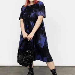 MET1 Clothing Purple Rain Midi Skater Dress 16 MET1 Clothing Purple Rain Midi Skater Dress