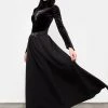 MET1 Haunted Midaxi Herringbone Skirt Women