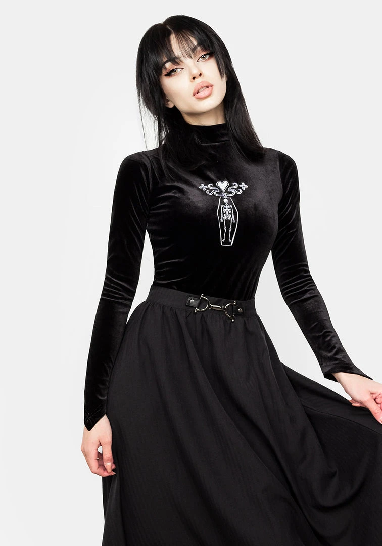 MET1 Haunted Midaxi Herringbone Skirt Women 4 MET1 Haunted Midaxi Herringbone Skirt Women