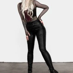 MET1 Slain Faux Leather Pants