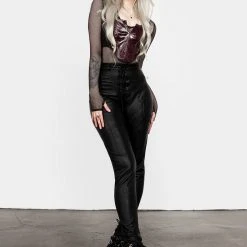 MET1 Slain Faux Leather Pants