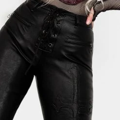 MET1 Slain Faux Leather Pants