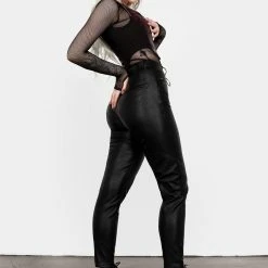 MET1 Slain Faux Leather Pants