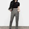 MET1 Martha Gingham Tapered Trousers 1 MET1 Martha Gingham Tapered Trousers