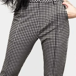 MET1 Martha Gingham Tapered Trousers