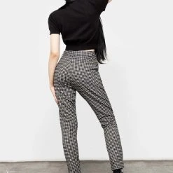 MET1 Martha Gingham Tapered Trousers