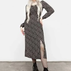 MET1 Milkweed Shirred Midi Dress