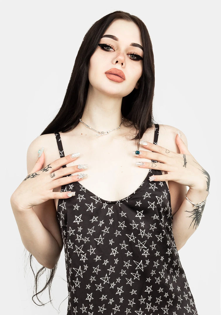 MET1 Hallow Lace Trim Slip Dress 4 MET1 Hallow Lace Trim Slip Dress