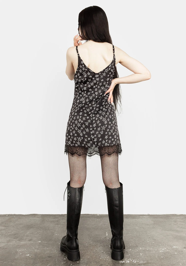 MET1 Hallow Lace Trim Slip Dress 5 MET1 Hallow Lace Trim Slip Dress