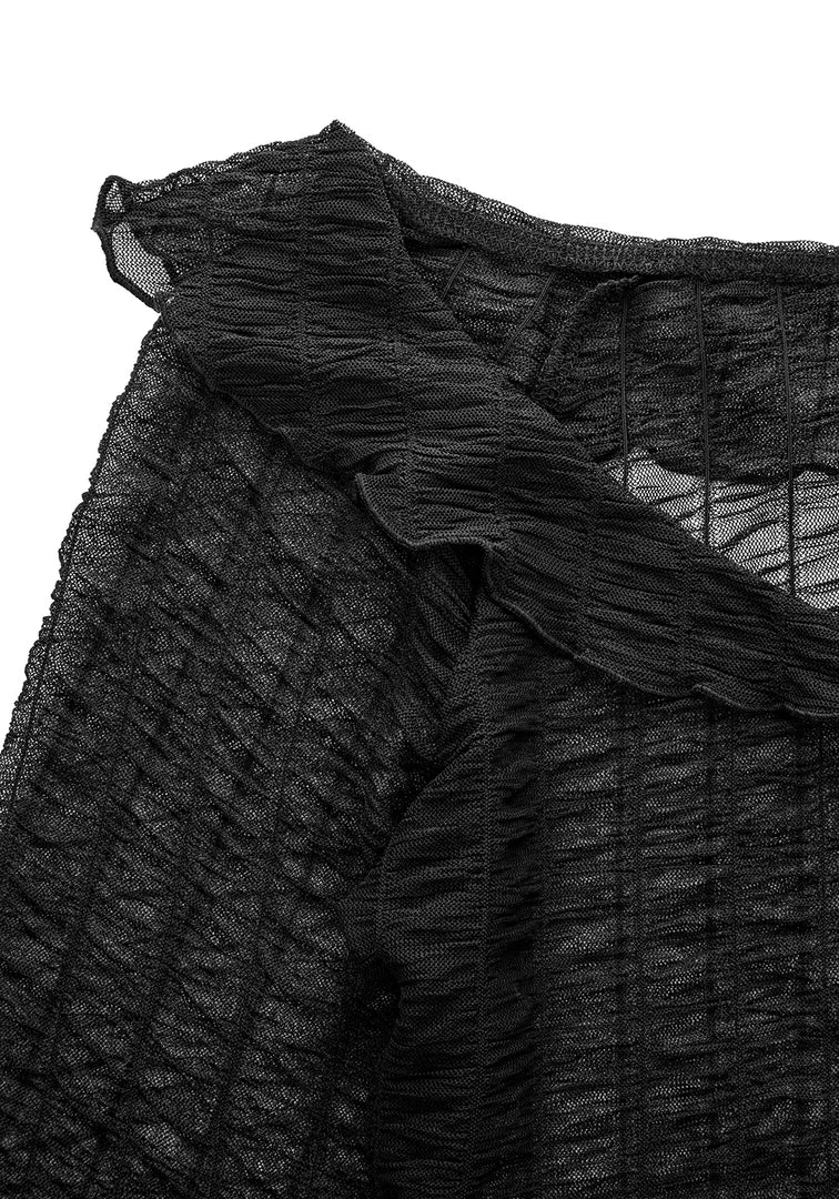 MET1 Whisper Gathered Mesh Top Clothing 10 MET1 Whisper Gathered Mesh Top Clothing