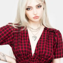 MET1 Dreadful Ruffle Smock Dress