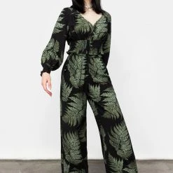 MET1 Coming Soon Fern Flowy Trousers