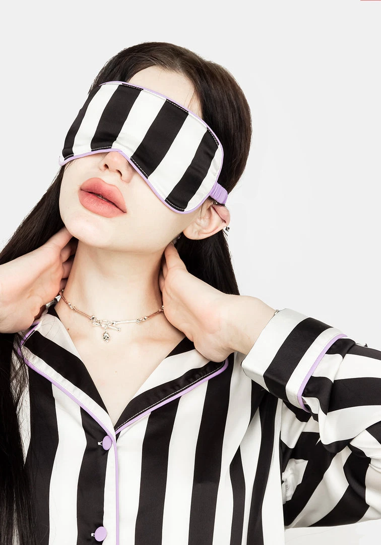 MET1 Beetle Striped Sleep Mask Loungewear 3 MET1 Beetle Striped Sleep Mask Loungewear