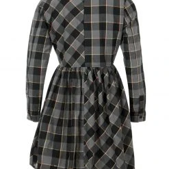 MET1 Melody Check Skater Dress Clothing