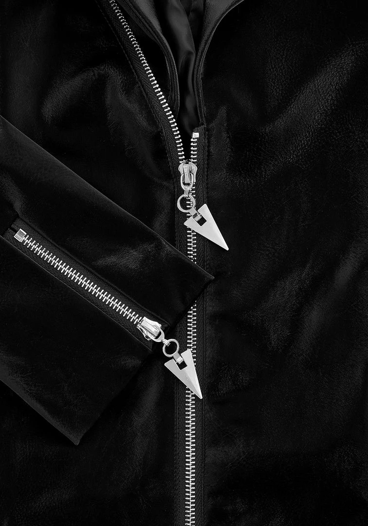 ORI1 Aureole Faux Leather Blazer 11 ORI1 Aureole Faux Leather Blazer