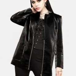 ORI1 Aureole Faux Leather Blazer 18 ORI1 Aureole Faux Leather Blazer