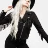 ORI1 CHERILYN FAUX LEATHER FRINGED JACKET Clothing 2 ORI1 CHERILYN FAUX LEATHER FRINGED JACKET Clothing