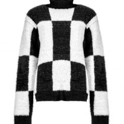 WEI1 Two-Tone Checkerboard Jumper 16 WEI1 Two-Tone Checkerboard Jumper