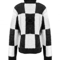 WEI1 Two-Tone Checkerboard Jumper 19 WEI1 Two-Tone Checkerboard Jumper