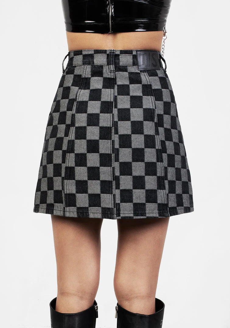 JB1 KERB A-LINE DENIM MINI SKIRT 9 JB1 KERB A-LINE DENIM MINI SKIRT