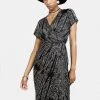 LVT1 Runes Wrap Midi Dress Women