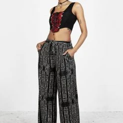 LVT1 Runes Wide Leg Trousers