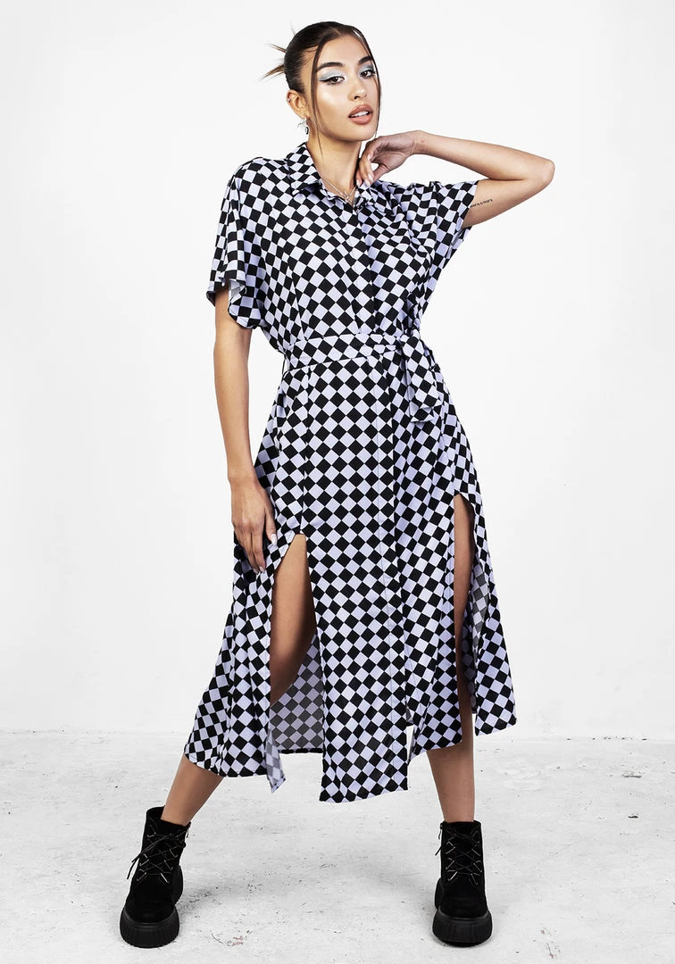 MET1 Women Discordia Midi Shirt Dress 3 MET1 Women Discordia Midi Shirt Dress