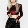 MET1 Mosh Faux Leather Lace Up Shorts